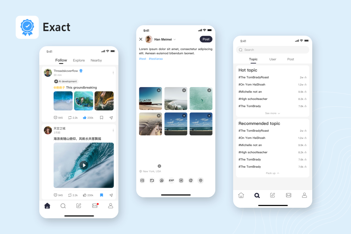 Exact人脉社交APP